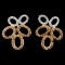 14K Gold 1.05ctw Diamond Earrings