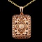 14K Gold 0.38ctw Fancy Diamond Pendant