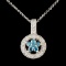 14K Gold 0.51ctw Diamond Pendant