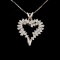 14K White Gold 1.85ctw Diamond Pendant