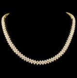 18K Gold 30.00ctw Diamond Necklace