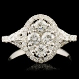 14K Gold 0.87ctw Diamond Ring