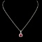 14K Gold 0.51ct Ruby & 0.18ctw Diamond Pendant