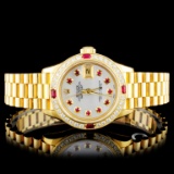 Rolex DateJust 18K YG Diamond 26MM Wristwatch