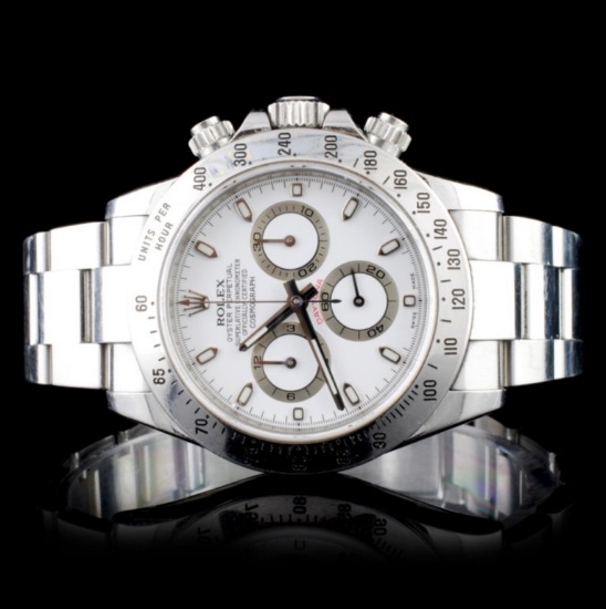 Rolex Daytona Stainless Steel Wristwatch