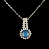 14K Gold 0.71ctw Diamond Pendant