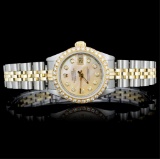 Rolex YG/SS DateJust Ladies Diamond Watch
