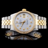 Rolex YG/SS DateJust Diamond 36MM Watch