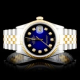 Rolex Two-Tone 36MM DateJust Diamond Wristwatch