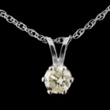 14K Gold 0.25ctw Diamond Pendant