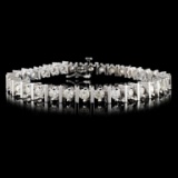 14K White Gold 5.00ctw Diamond Bracelet