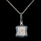 14K Gold 1.11ctw Diamond Pendant