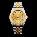 Rolex DateJust YG/SS Diamond 36mm Watch