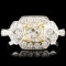 18K Gold 1.47ctw Fancy Diamond Ring