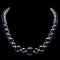 14k Gold 170.00ct Sapphire & 2.00ct Diamond Neckl