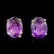 14K Gold 2.00ct Amethyst Earrings