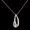 14K Gold 0.58ctw Diamond Pendant