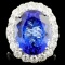 18K Gold 16.11ct Tanzanite & 3.06ctw Diamond Ring