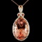 14K Gold 38.30ct Morganite & 0.80ctw Diamond Penda