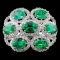 14K Gold 4.00ctw Emerald & 1.00ct Diamond Ring