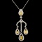 18K Gold 0.90ctw Fancy Diamond Pendant