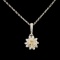 14K Gold 0.58ctw Diamond Pendant