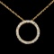 14K Gold 0.73ctw Diamond Pendant