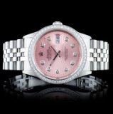 Rolex SS DateJust Diamond 36mm Wristwatch