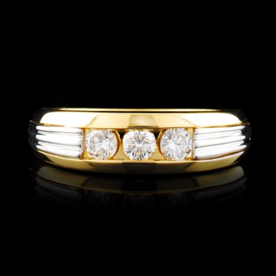 18K Gold & Platinum 0.39ctw Diamond Ring