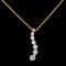 14K Gold 0.28ctw Diamond Pendant