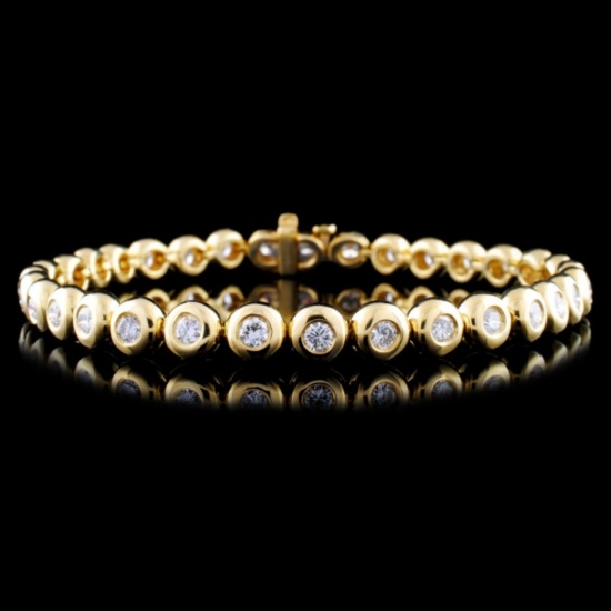 18K Gold 2.67ctw Diamond Bracelet