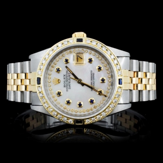 Rolex YG/SS DateJust Diamond 36MM Watch