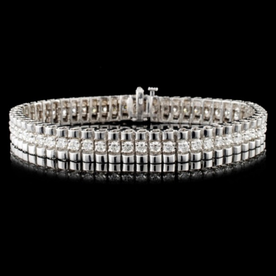 14K Gold 4.24ctw Diamond Bracelet