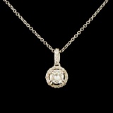 14K Gold 0.63ctw Diamond Pendant