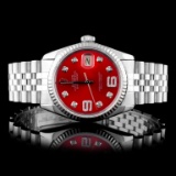 Rolex SS DateJust Diamond 36MM Wristwatch