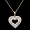 14K Gold 0.75ctw Diamond Pendant