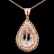 14K Gold 11.40ct Morganite & 1.16ctw Diamond Penda