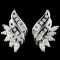 14K White Gold 1.76ctw Diamond Earrings