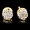 18K Gold 0.46ctw Diamond Earrings