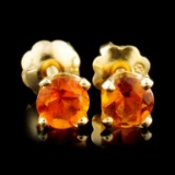 14K Gold 0.78ctw Citrine Earrings