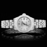 Rolex SS DateJust Diamond Ladies Watch