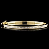 14K Gold 0.78ctw Diamond Bracelet