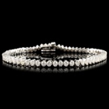 14K Gold 3.78ctw Diamond Bracelet