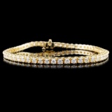 14K Gold 4.00ctw Diamond Bracelet