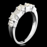 18K Gold 0.95ctw Diamond Ring