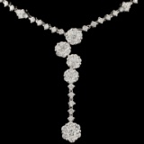 14K White Gold 2.02ctw Diamond Necklace