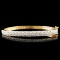 14K Gold 1.95ctw Diamond Bangle