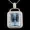 18K Gold 36.02ct Aquamarine & 3.05ctw Diam Pendant