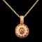 14K Gold 0.49ctw Diamond Pendant