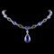 14K Gold 27.20ctw Tanzanite & 3.98ct Diamond Neckl